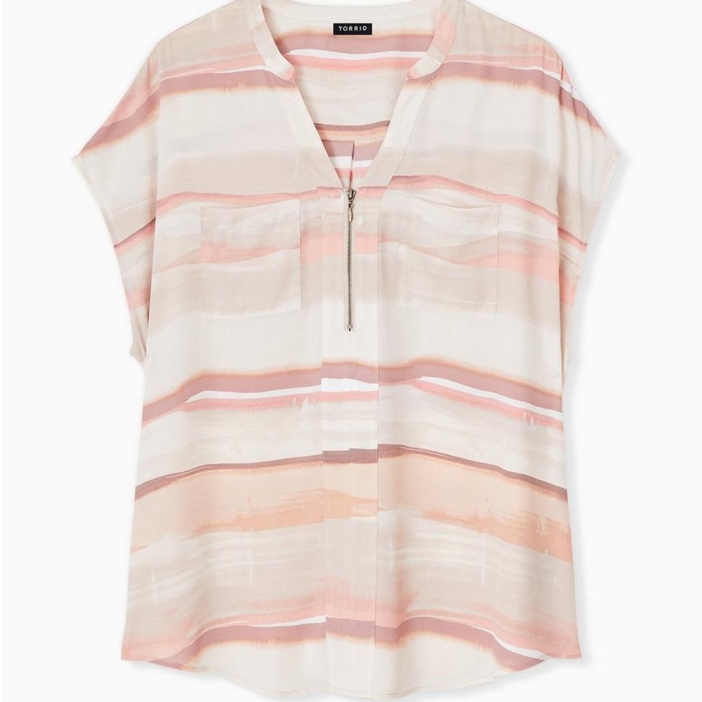Torrid short sleeve shirt, size 3, pink